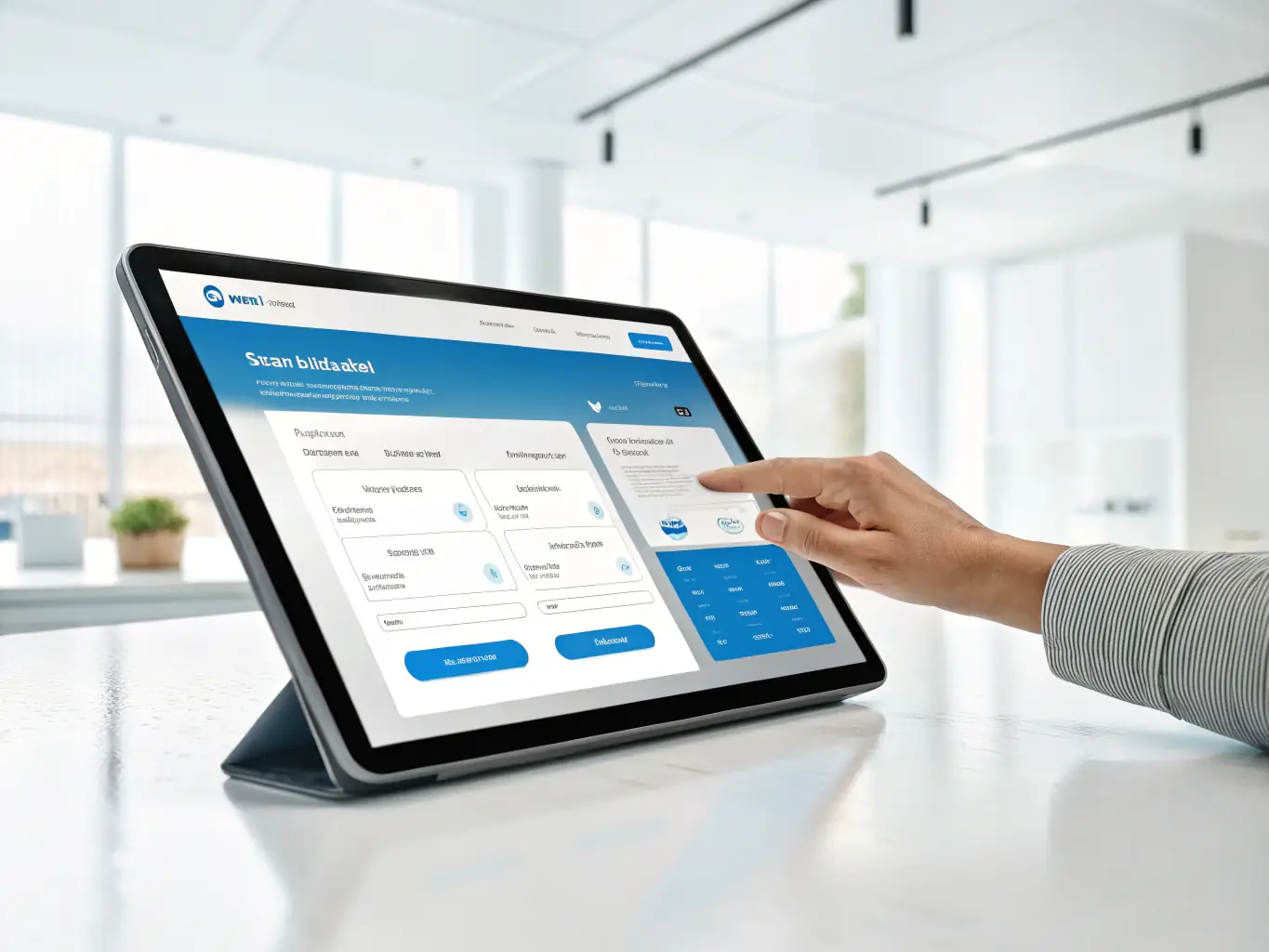 A clean and intuitive mobile app interface showcasing the loan application process, emphasizing ease of use and accessibility for international users.